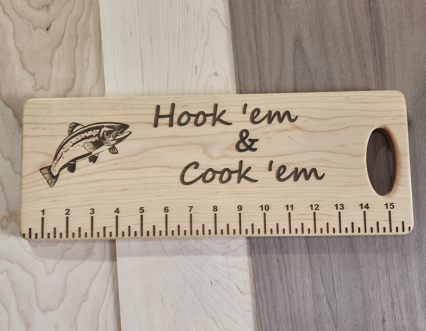 Fishing Themed Cutting Board