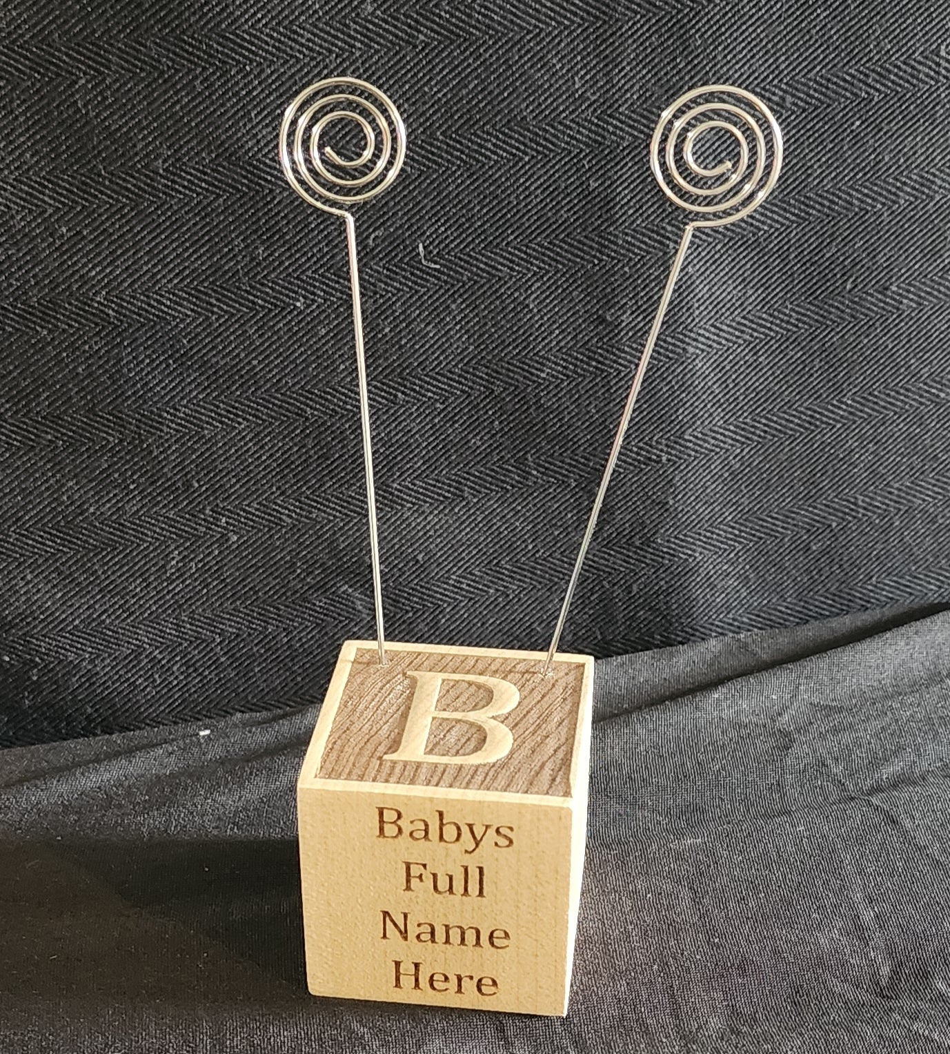 Baby Block Picture Holder